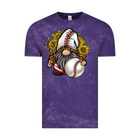 Cloud Purple baseball gnome Vintage Tee - RacoonDesign