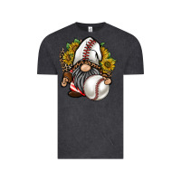 Vintage Black baseball gnome Vintage Tee - RacoonDesign
