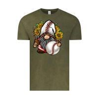 Vintage Olive baseball gnome Vintage Tee - RacoonDesign