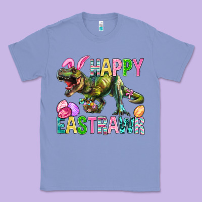 Happy Eastrawr Easter Classic Tee Designed By Bundleandbundleshop