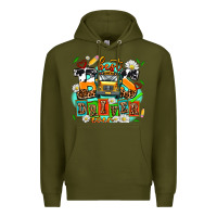 Army Green best bus driver ever Premium Hoodie - AdoDesignShop