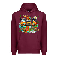 Burgundy best bus driver ever Premium Hoodie - AdoDesignShop