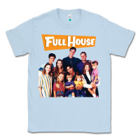 Dusty Blue house cast full Classic Tee - DesigneFamous