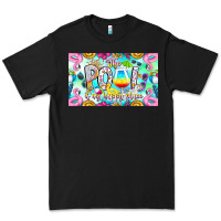 Black The Pool Is My Happy Place Premium Tee - CowhideDigitalArt