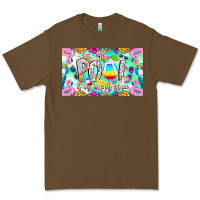 Cacao The Pool Is My Happy Place Premium Tee - CowhideDigitalArt