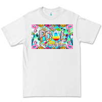 White The Pool Is My Happy Place Premium Tee - CowhideDigitalArt