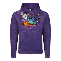 Cloud Purple stitch heart halloween Vintage Hoodie - AdoDesignShop
