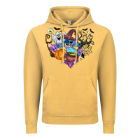 Vintage Mustard stitch heart halloween Vintage Hoodie - AdoDesignShop