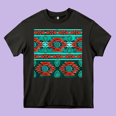 Native American Aztec Seamless Pattern 4 Heavy Core Tee Designed By Bundleandbundleshop