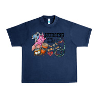 Navy nursing in my heart Urban Heavy Tee - RacoonDesign