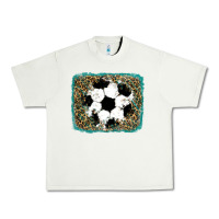 Pistachio glitter football leopard Urban Heavy Tee - RanaPortraitStore