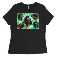 Black Monkey bananas kid's bottle Ladies Tee - Artiststas