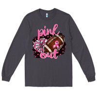 Smoke pink out football Long Sleeve Tee - BarkalooDesign