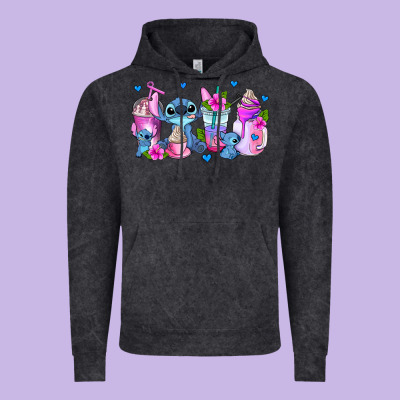 Stitch Coffee Cups Vintage Hoodie Designed By Adodesignshop