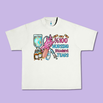 Nursing Student Tears Urban Heavy Tee Designed By Racoondesign