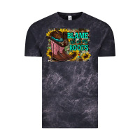 Cloud Black blame all on my roots Vintage Tee - RacoonDesign