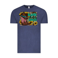 Vintage Denim blame all on my roots Vintage Tee - RacoonDesign