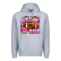 Heather Grey pink out Premium Hoodie - AdoDesignShop