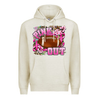Oatmeal Heather pink out Premium Hoodie - AdoDesignShop