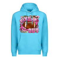 Ocean Blue pink out Premium Hoodie - AdoDesignShop