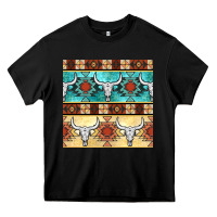 Black native american aztec seamless pattern 3 Heavy Core Tee - BundleAndBundleShop