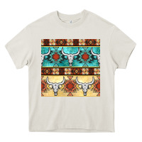 Cream native american aztec seamless pattern 3 Heavy Core Tee - BundleAndBundleShop