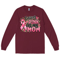 Burgundy i wear pink for my mom Long Sleeve Tee - BarkalooDesign