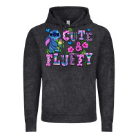 Vintage Black cute and fluffy stitch Vintage Hoodie - AdoDesignShop