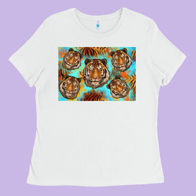 Tiger Ladies Tee Designed By Artiststas