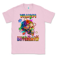 Bubblegum Pink Autism seeing in the world differently Classic Tee - FaDigitalArtStudio