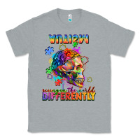 Heather Grey Autism seeing in the world differently Classic Tee - FaDigitalArtStudio
