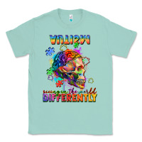 Seafoam Autism seeing in the world differently Classic Tee - FaDigitalArtStudio