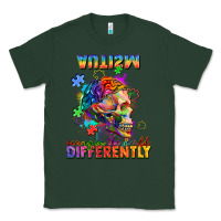 Sports Green Autism seeing in the world differently Classic Tee - FaDigitalArtStudio