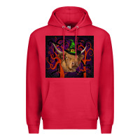 Cardinal halloween glitter highland cow tumbler Premium Hoodie - RanaPortraitStore