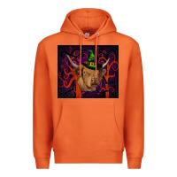 Carrot halloween glitter highland cow tumbler Premium Hoodie - RanaPortraitStore
