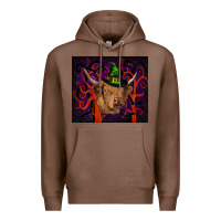 Chestnut halloween glitter highland cow tumbler Premium Hoodie - RanaPortraitStore