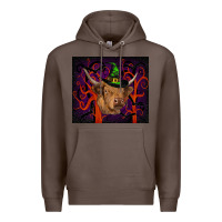 Coffee halloween glitter highland cow tumbler Premium Hoodie - RanaPortraitStore