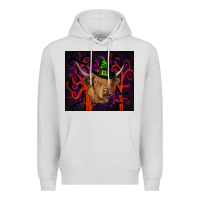 Dove Grey halloween glitter highland cow tumbler Premium Hoodie - RanaPortraitStore