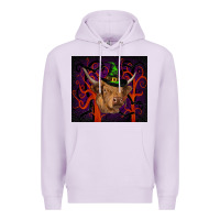 Lilac halloween glitter highland cow tumbler Premium Hoodie - RanaPortraitStore