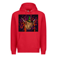 Red halloween glitter highland cow tumbler Premium Hoodie - RanaPortraitStore
