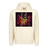 Sandshell halloween glitter highland cow tumbler Premium Hoodie - RanaPortraitStore