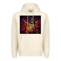 Tofu halloween glitter highland cow tumbler Premium Hoodie - RanaPortraitStore