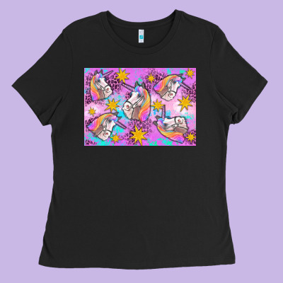 Unicorn Ladies Tee Designed By Artiststas