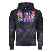 Cloud Black stitch with lilo coffee cups Vintage Hoodie - AdoDesignShop