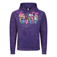 Cloud Purple stitch with lilo coffee cups Vintage Hoodie - AdoDesignShop
