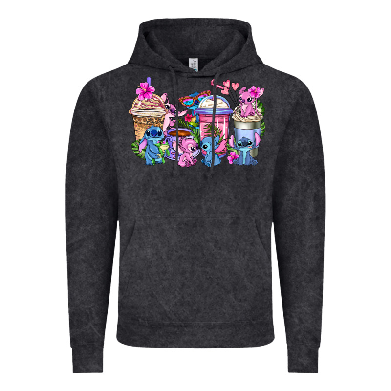 Stitch With Lilo Coffee Cups Vintage Hoodie by AdoDesignShop | Teevron