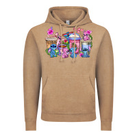 Vintage Coffee stitch with lilo coffee cups Vintage Hoodie - AdoDesignShop