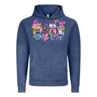 Vintage Denim stitch with lilo coffee cups Vintage Hoodie - AdoDesignShop