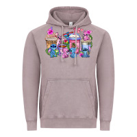 Vintage Zinc stitch with lilo coffee cups Vintage Hoodie - AdoDesignShop