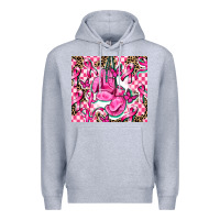 Heather Grey nobody fights alone Premium Hoodie - AdoDesignShop